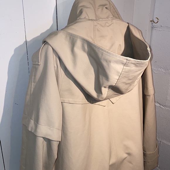 Vince Camuto Lined Trench Coat Removable Sleeves and Arms Women’s Size M - Picture 9 of 15